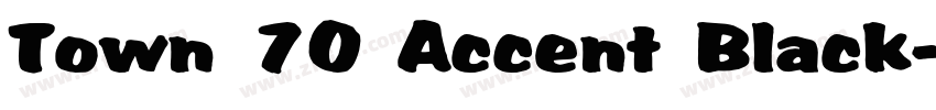 Town 70 Accent Black字体转换